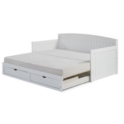 Alaterre Furniture Harmony Daybed with King Conversion, White AJHO11WH